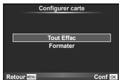 OLYMPUS E-M10 MARK II - Suppression de toutes les images (Configurer carte) - 1