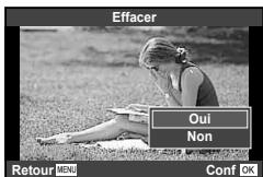 OLYMPUS E-M10 MARK II - Effacement des images - 2