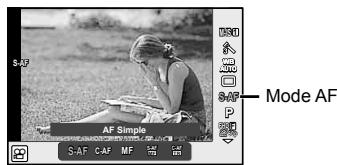 OLYMPUS E-M10 MARK II - Choix d'un mode de mise au point (mode AF) - 2