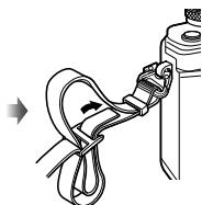 OLYMPUS E-M10 MARK II - Fixation de la couroie - 4