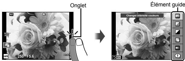 OLYMPUS E-M10 MARK II - Utilisation des guides en direct - 1