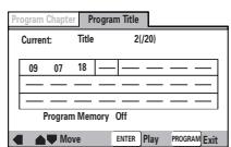 ONKYO DV-SP 500 - Press PROGRAM. - 6