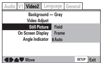 ONKYO DV-SP 500 - Selecting the Type of Paused Image to Display Expert - 1