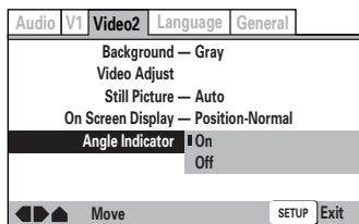 ONKYO DV-SP 500 - ■Turning the angle indicator on and off Expert - 1