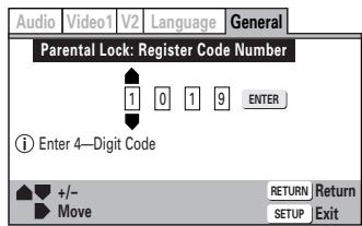 ONKYO DV-SP 500 - ■ Entering the Password - 2