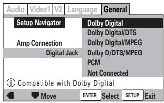 ONKYO DV-SP 500 - ■ Setting digital audio connections to an AV amplifier or decoder - 1