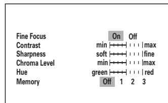ONKYO DV-SP 500 - Adjusting the picture quality settings - To create your own setting (2) - 2