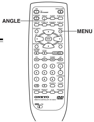 ONKYO DV-SP 500 - Selecting the Camera Angle - 1