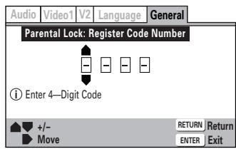 ONKYO DV-SP 500 - ■ Entering the Password - 1