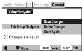 ONKYO DV-SP 500 - Confirming the settings - 1