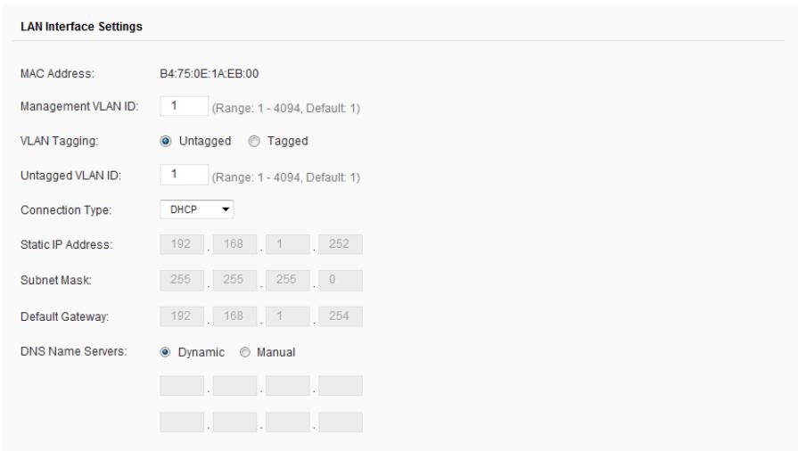 LINKSYS LAPAC1750PRO X2 - VLAN and IPv4 Address - 1