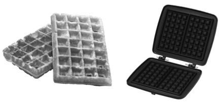 FRIFRI 1012255 - PRÉSENTATIONS DES 8 PLAQUES COMPATIBLES AVEC TOUS LES GAUFRIERS FRIFRI - 2
