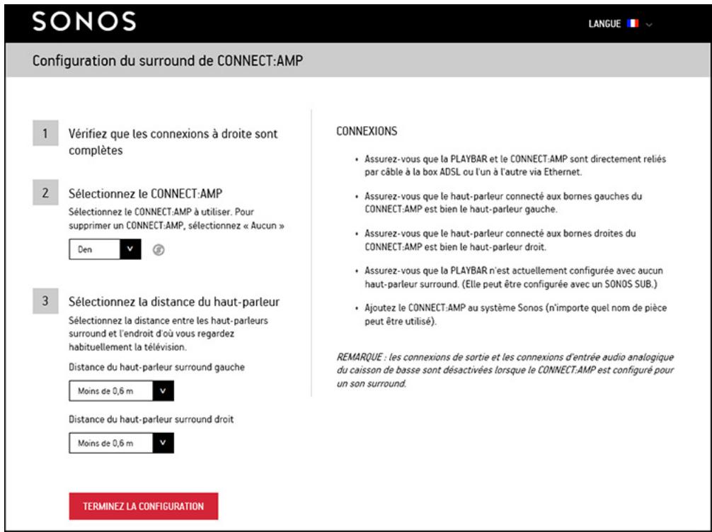 SONOS CONNECT:AMP - Configuration du surround de CONNECT:AMP - 2