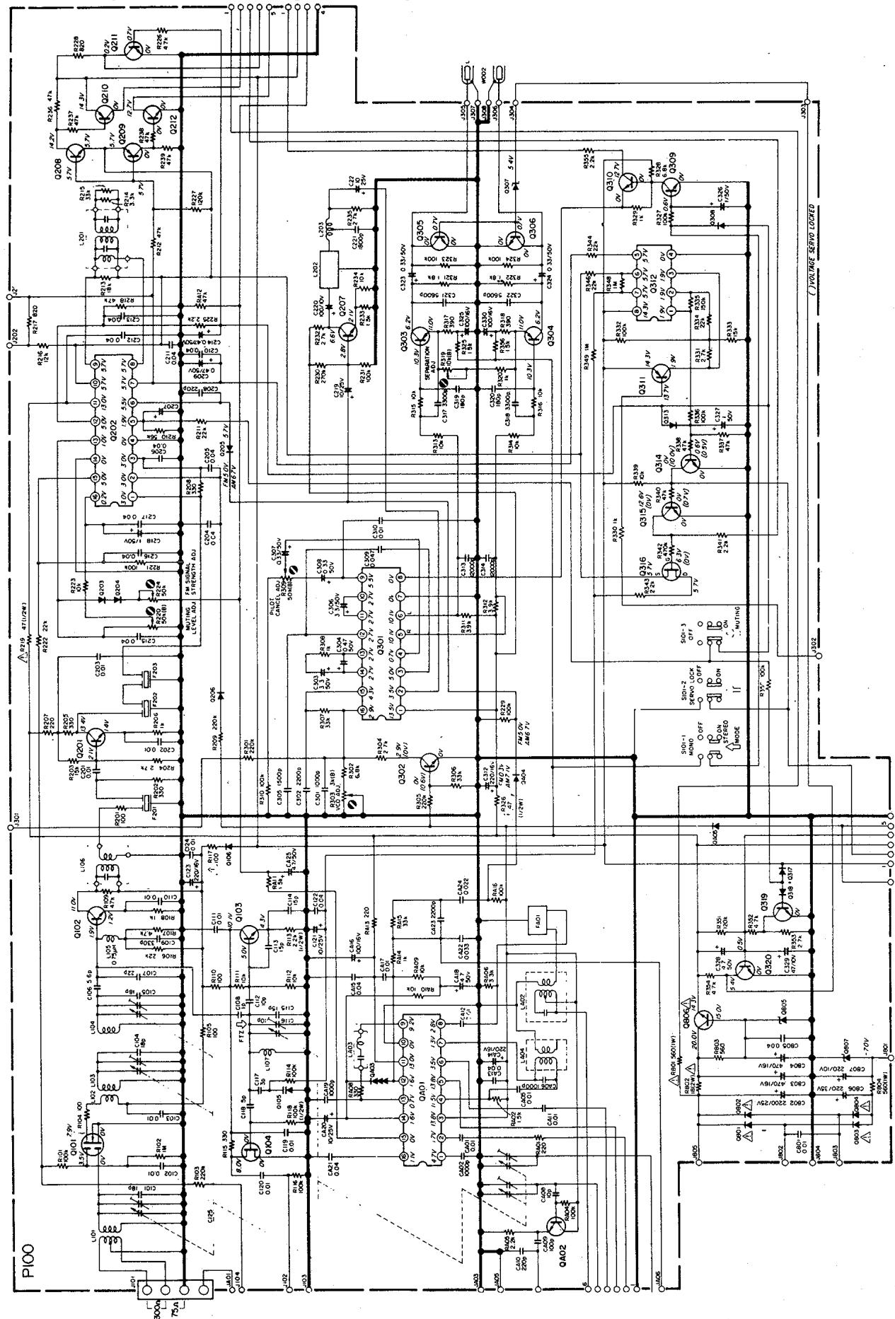 MARANTZ ST 450 L - DIAGRAM AND COMPONENT LOCATIONS - 1