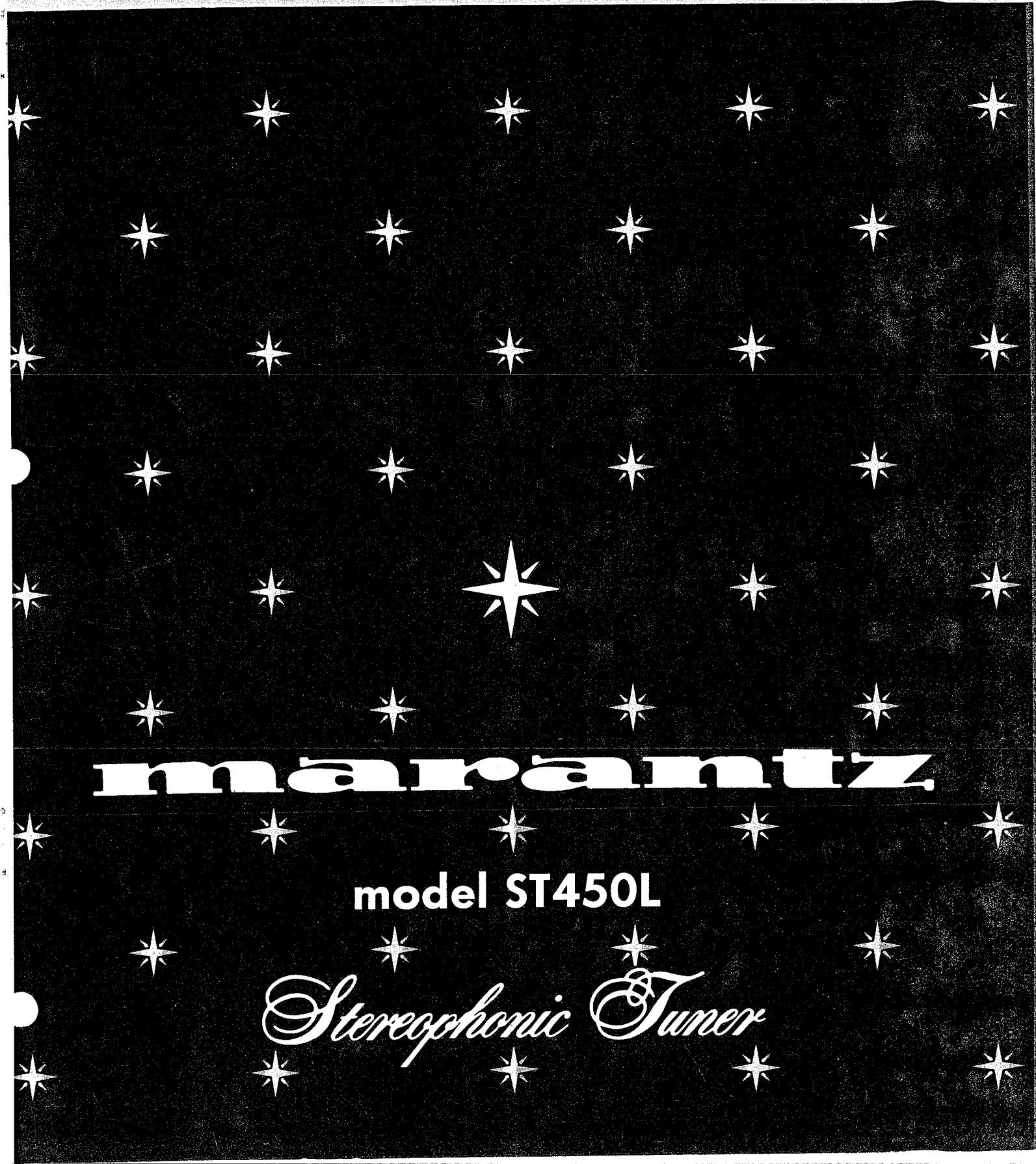 MARANTZ ST 450 L - SERVICE MANUAL - 1