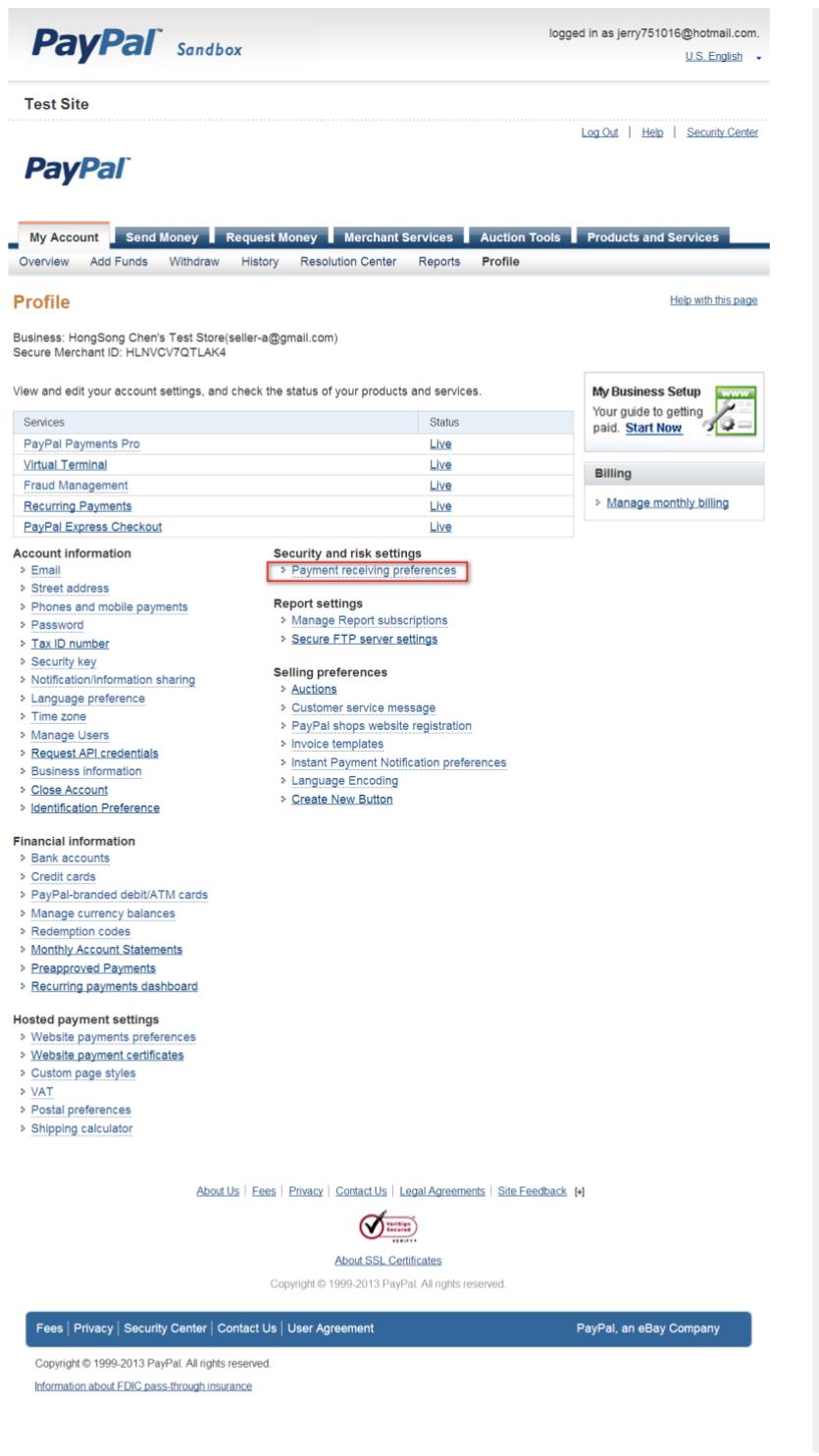 ZYXEL UAG50 - Express Checkout Settings - 2