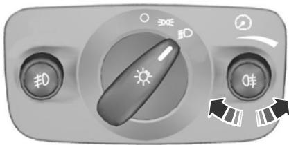 FORD GALAXY II - RÉGLAGE DE L'INTENSITÉ D'ÉCLAIRAGE DU COMBINÉ DES INSTRUMENTS - 1