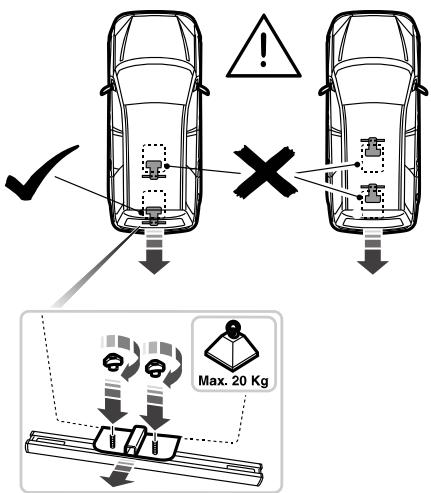 FORD GALAXY II - Installation des dispositifs de fixation du chargement - 9