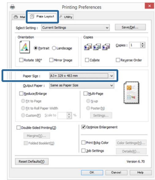 EPSON SC-P400 - Ajuster à la largeur du papier rouleau (Windows uniquely) - 1