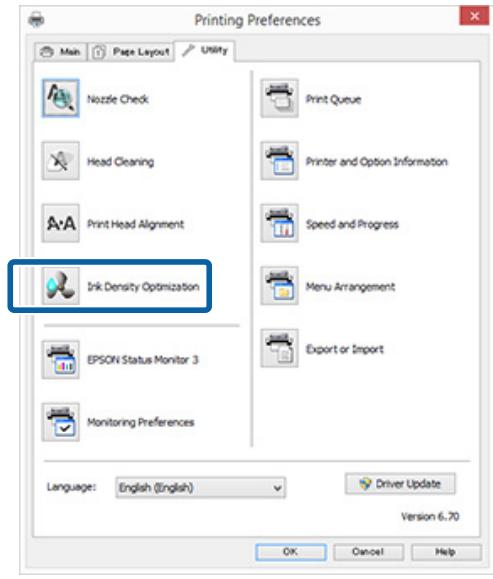 EPSON SC-P400 - Réalisation de Ink Density Optimization (Optimisation de la densité de l'encre) - 1