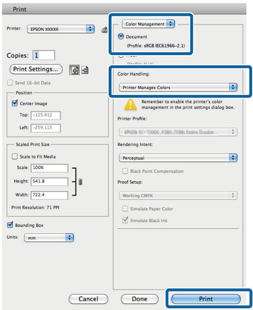EPSON SC-P400 - Configuration des paramètres sous Mac OS X - 2