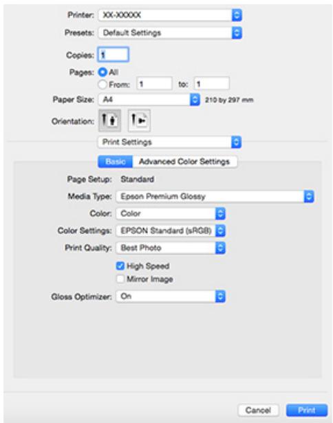 EPSON SC-P400 - Récapitulatif du pilote d'impression - 2