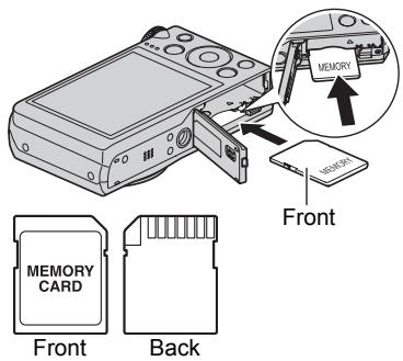 CASIO EXILIM ZR200 - Load a memory card. - 1