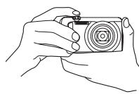 CASIO EXILIM ZR200 - Holding the Camera Correctly - 1