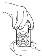 CASIO EXILIM ZR200 - Holding the Camera Correctly - 2