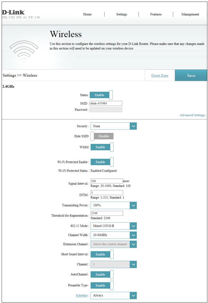 D-LINK DES-1016D - Configuration sans fil avancée (suite) - 1
