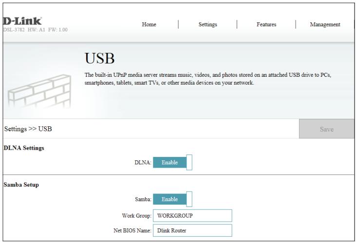 D-LINK DES-1016D - Configuration de Samba - 1