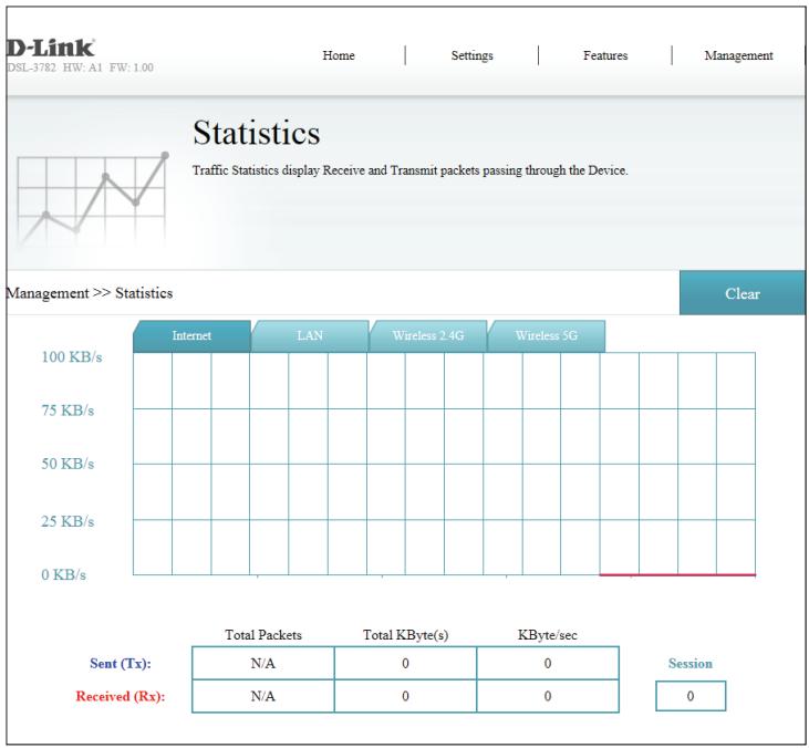 D-LINK DES-1016D - Statistiques - 1