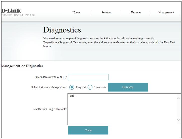 D-LINK DES-1016D - Diagnostics - 1