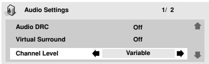 PIONEER DV 656 A - If you chose Variable, press (cursor down) to proceed to the next screen. - 1