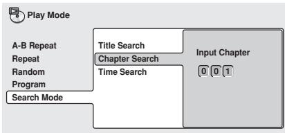 PIONEER DV 656 A - Select a search mode. - 1