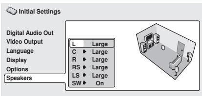 PIONEER DV 656 A - Use the / (cursor up/down) buttons to select a speaker - 1