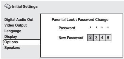 PIONEER DV 656 A - Enter a new password. - 1