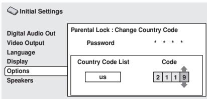 PIONEER DV 656 A - Select a country code. - 2