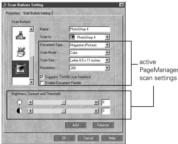 EPSON PERFECTION 1200 - Selecting Scan Button Settings - 1