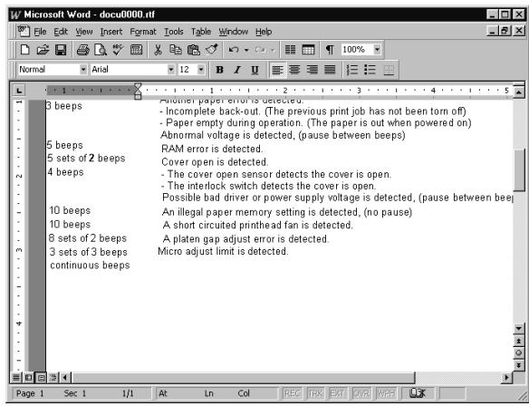 EPSON PERFECTION 1200 - Scanning and Converting a Text Document - 11