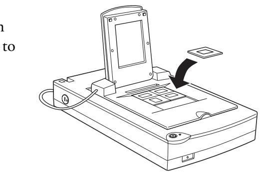 EPSON PERFECTION 1200 - Loading Slides and Film Directly on the Document Table - 3