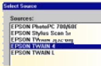 EPSON PERFECTION 1200 - SELECT YOUR SCANNER SOURCE - 1