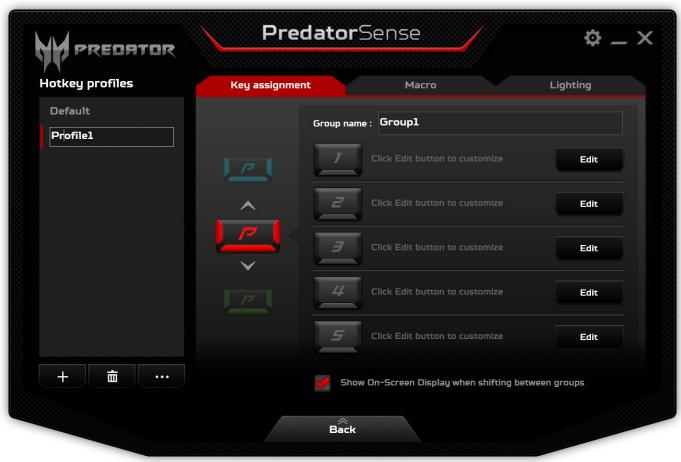 ACER PREDATOR 17 - Créer un nouveau profil - 2