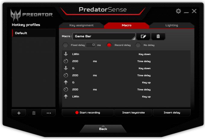 ACER PREDATOR 17 - Enregistrer une macro - 1