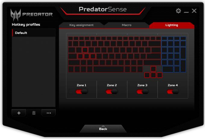 ACER PREDATOR 17 - Ajuster le rétroéclairage du clavier - 1