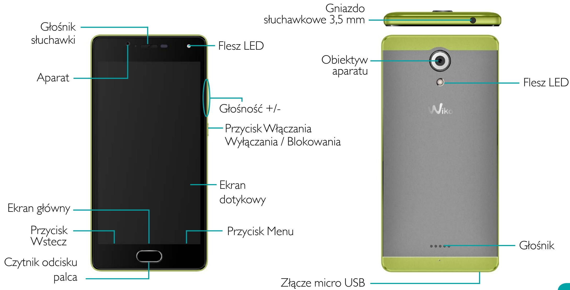 WIKO UFEEL LITE - Opis Twojego Telefonu - 1