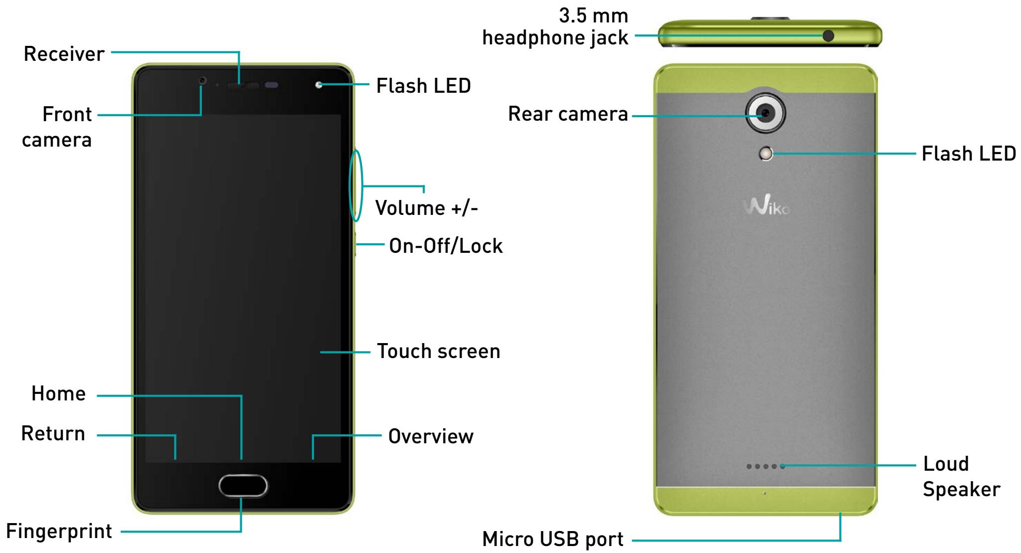 WIKO UFEEL LITE - Getting to Know Your Phone - 1