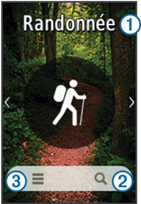 GARMIN ETREX TOUCH 35 - Ecran d'accueil - 1