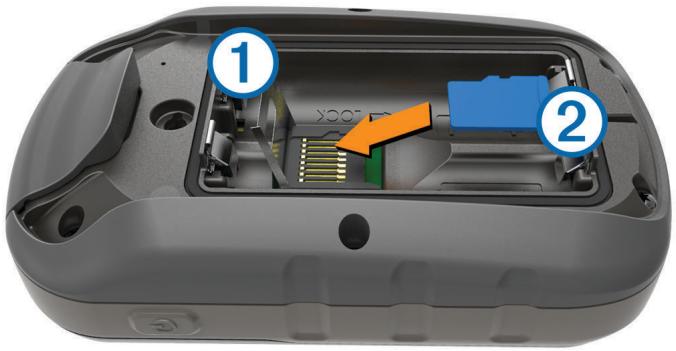 GARMIN ETREX TOUCH 35 - Installation d'une carte mémoire - 1