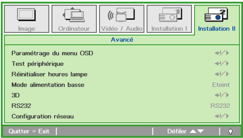 CANON LV-WX300USTI - LV-WX310ST - Fonctions avancées - 1